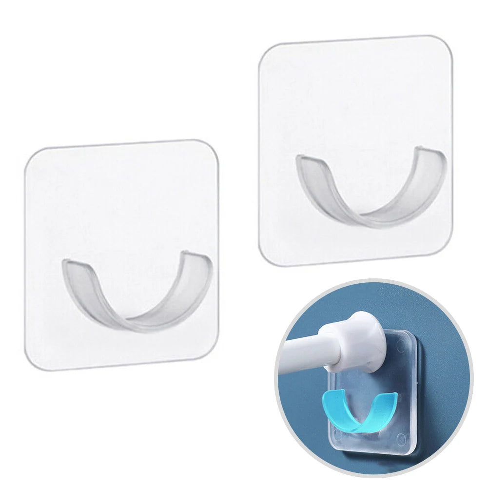 Supports de tringle demi-lune adhésifs, lot de 2 à 8