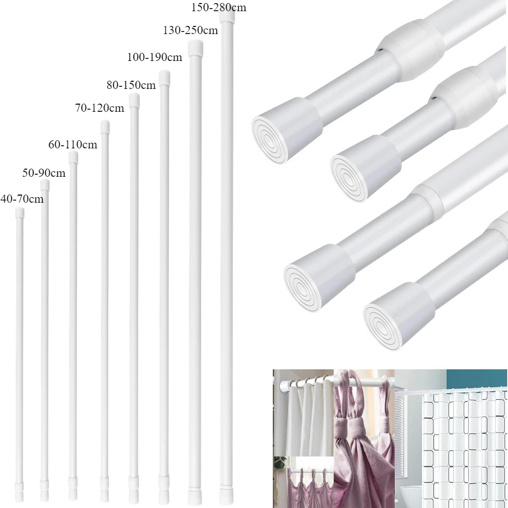 Tringle à ressort sans perçage, 40 à 190 cm
