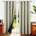 Rideau occultant thermique double couche