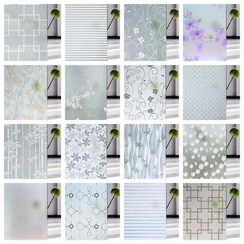 Film dépoli à motifs, 17 décors électrostatiques