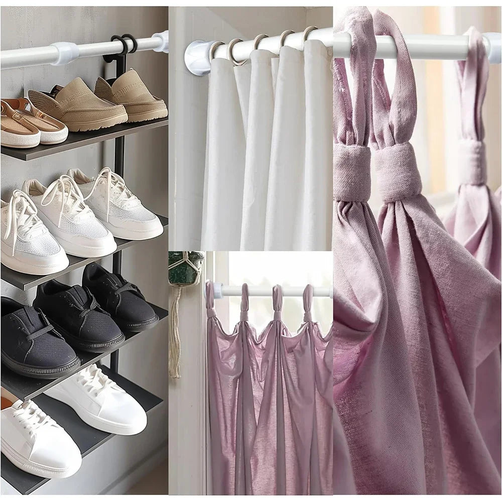 Tringle extensible à ressort sans perçage 40 à 150 cm