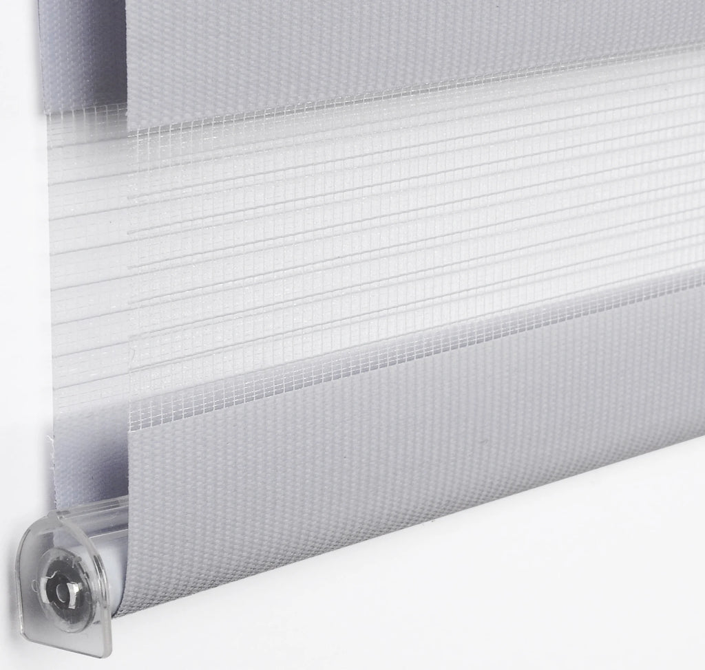 Store zébré blanc translucide sans perçage, 16 tailles