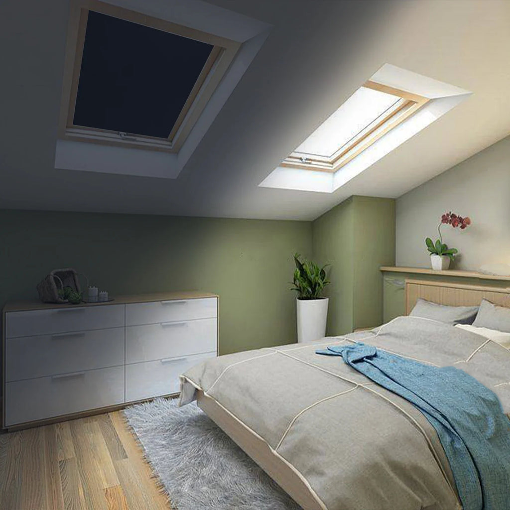 Rideau occultant portable 145 cm pour Velux et fenêtre