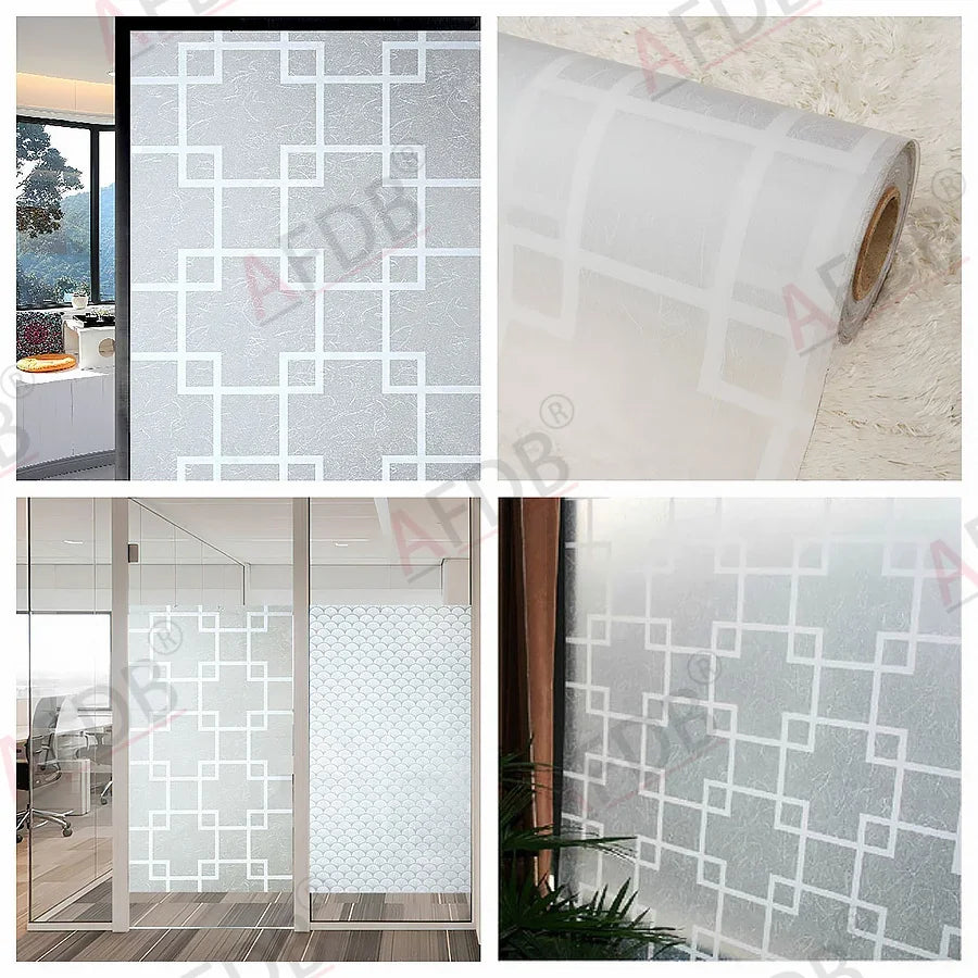 Film dépoli à motifs, 17 décors électrostatiques