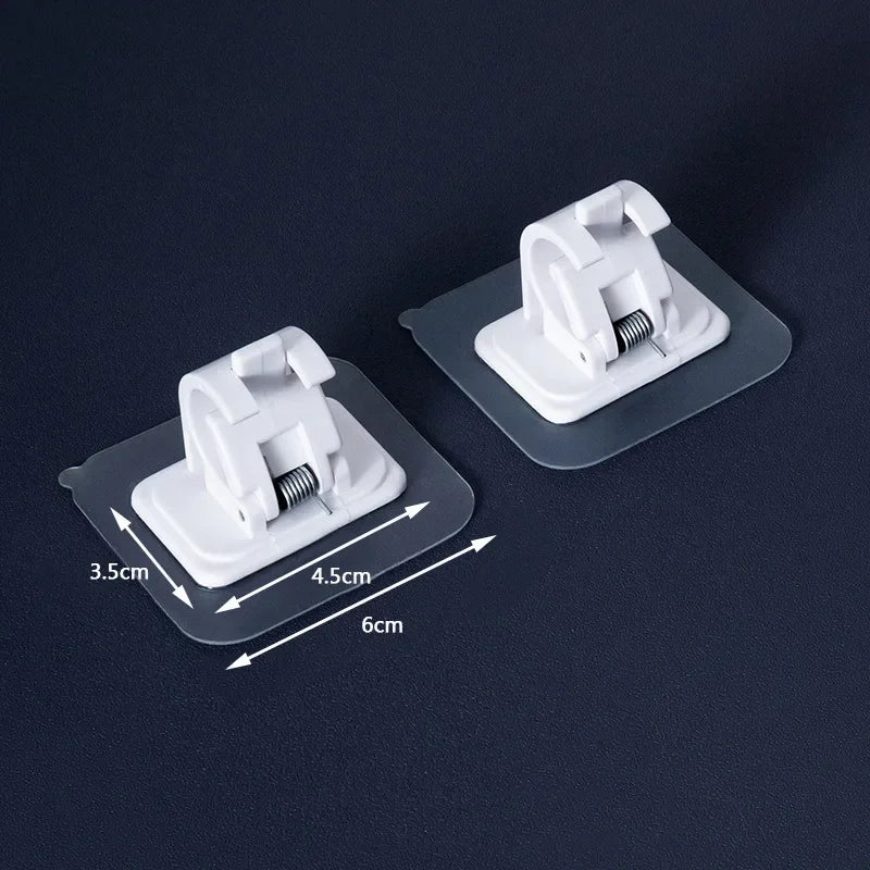 Supports de tringle adhésifs, blancs ou transparents, jusqu'à 24
