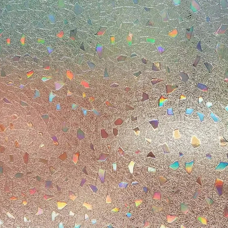 Film vitrail 3D arc-en-ciel, 6 motifs, jusqu'à 115 cm