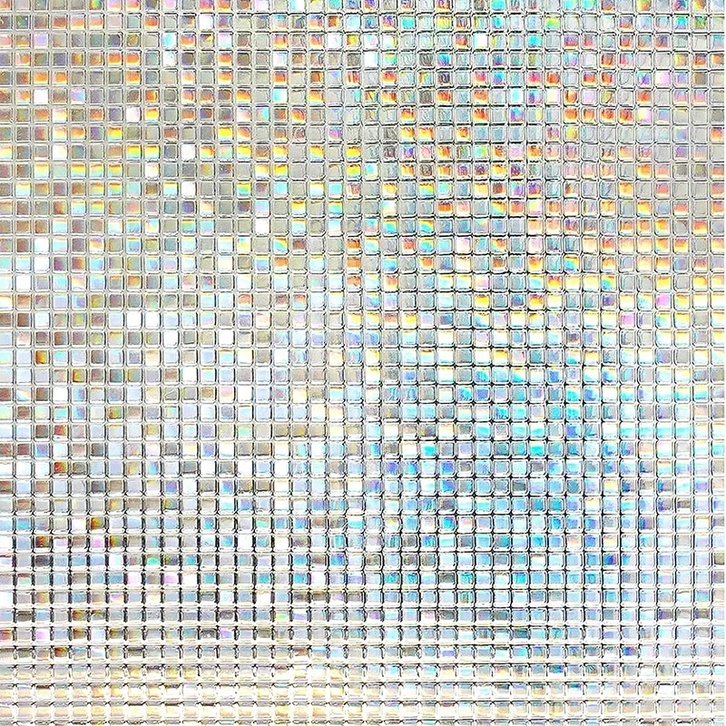 Film vitrail 3D arc-en-ciel, 6 motifs, jusqu'à 115 cm