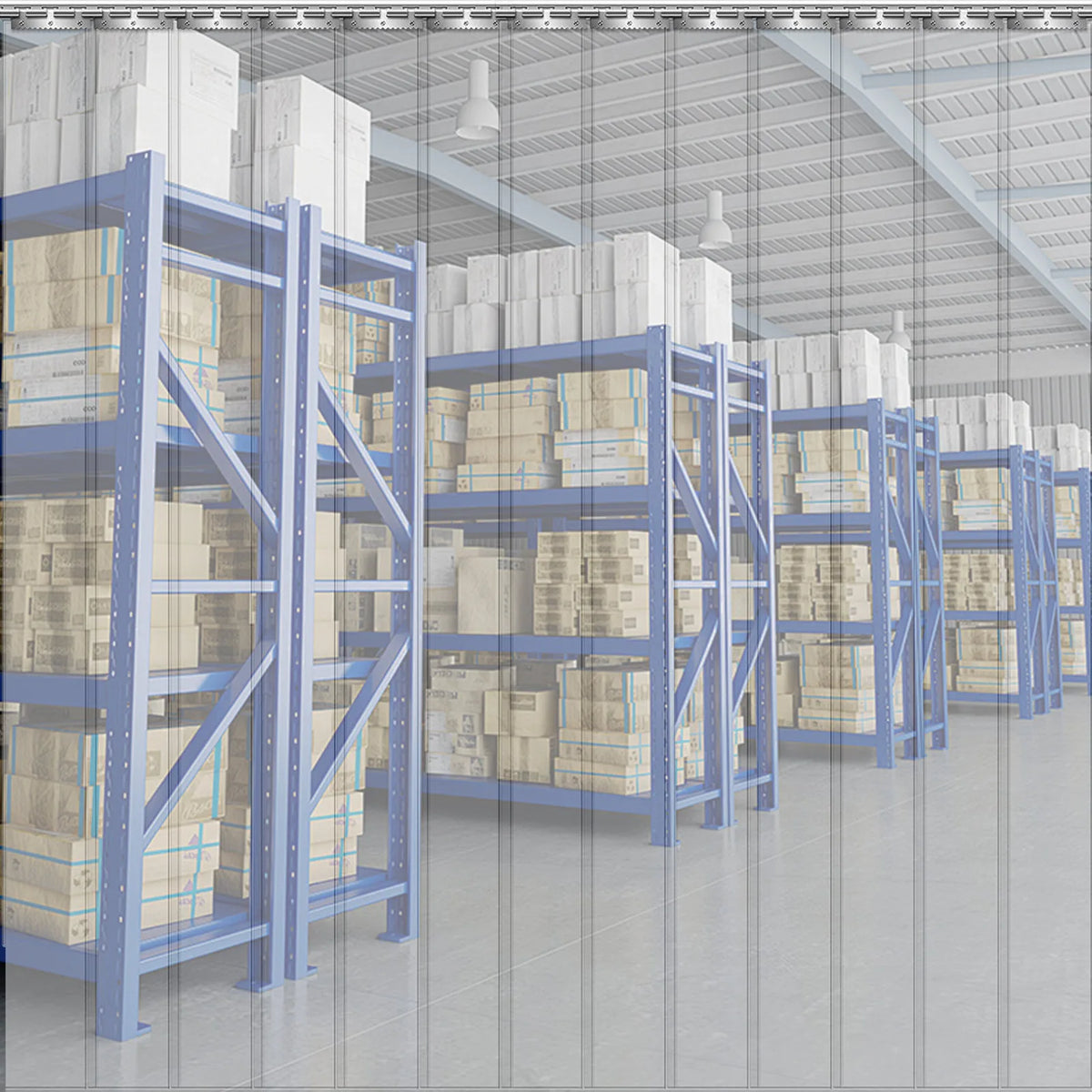 Rideau à lanières PVC isolant, vue 7