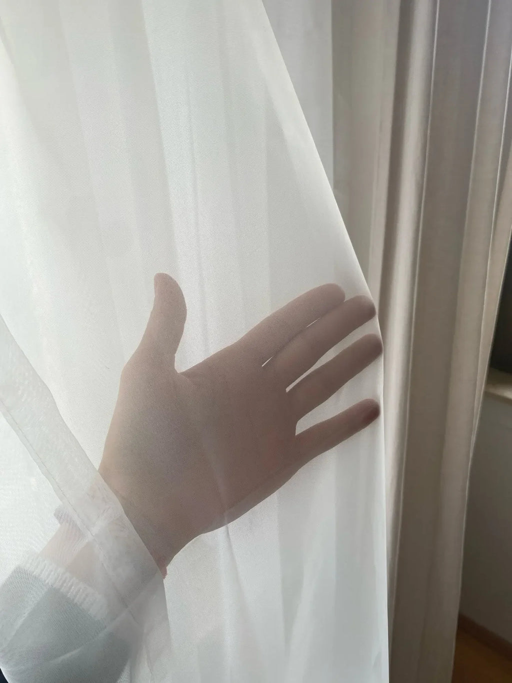 Voilage blanc transparent grandes dimensions, vue 20