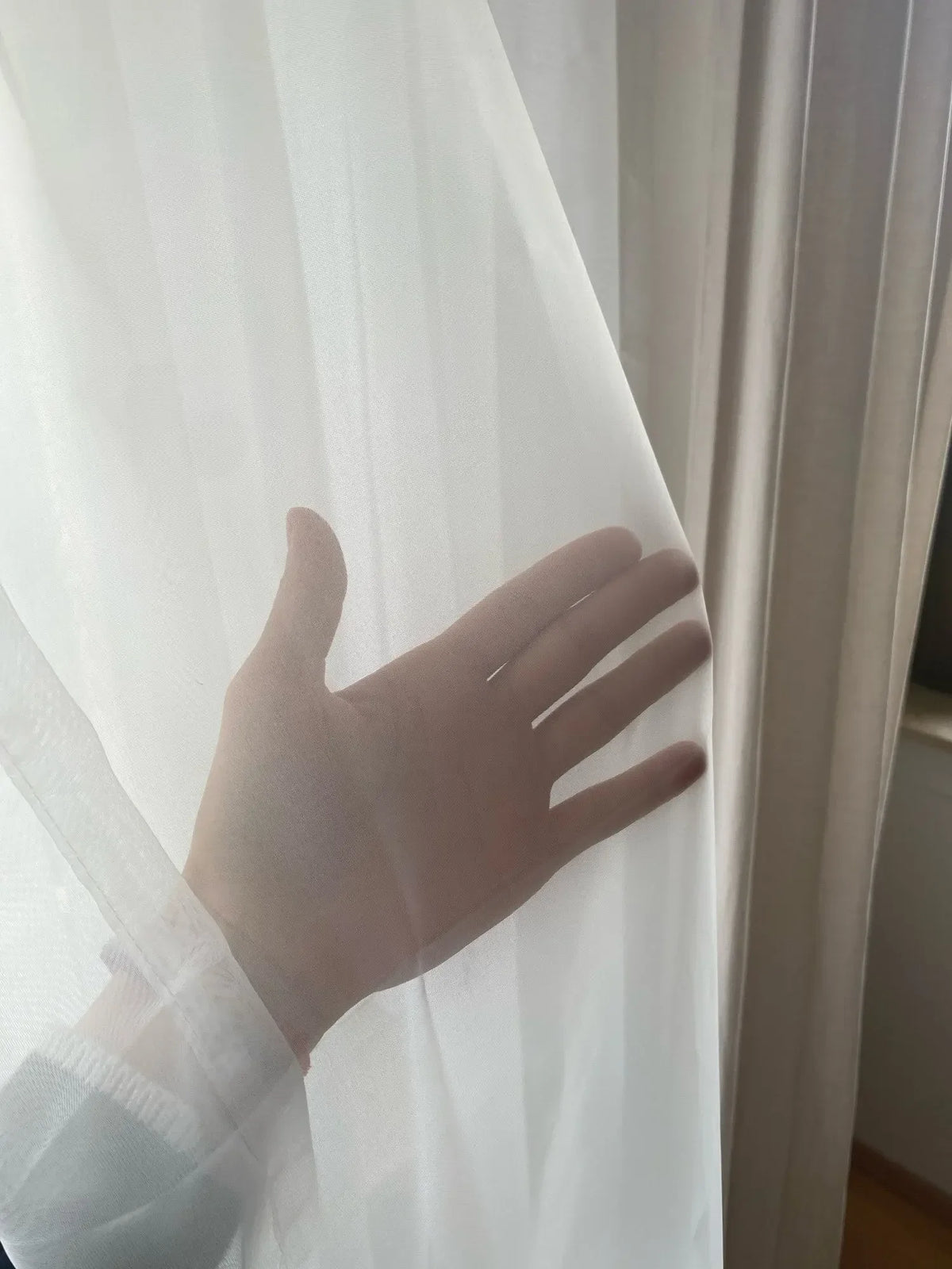 Voilage blanc transparent grandes dimensions, vue 20
