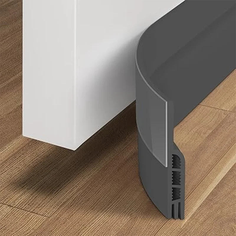 Bas de porte silicone à ailette, coupe-froid