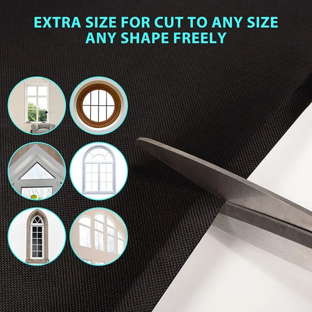 Kit rideau occultant portable avec sac, 145 cm
