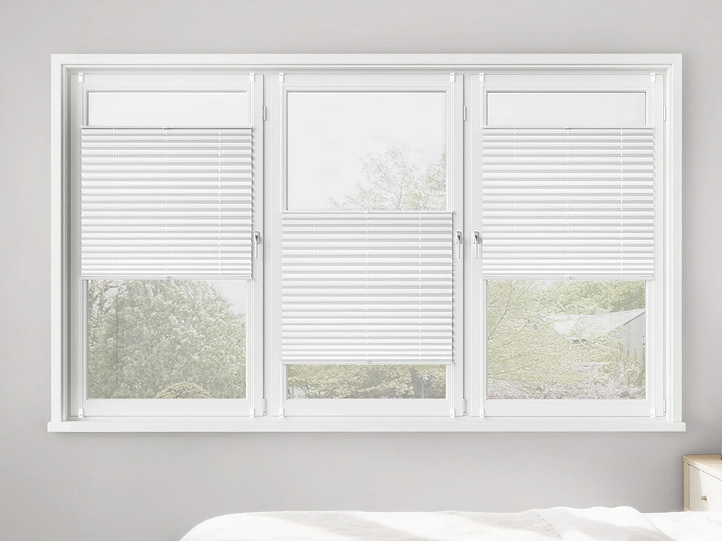 Store plissé Klemmfix translucide sans perçage