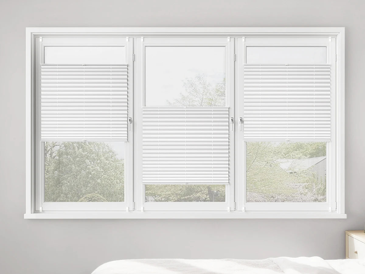 Store plissé Klemmfix translucide sans perçage