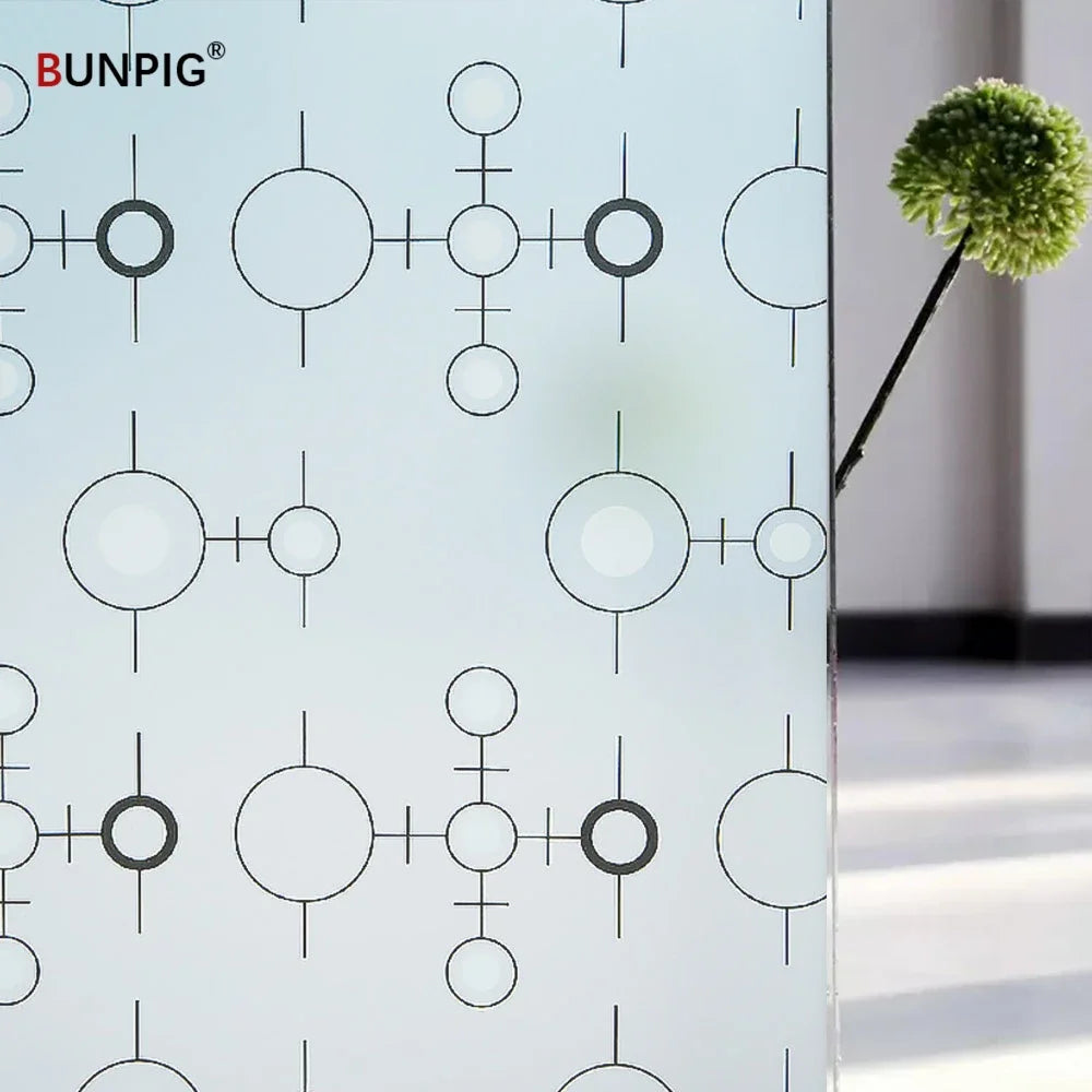 Film dépoli à motifs, 17 décors électrostatiques