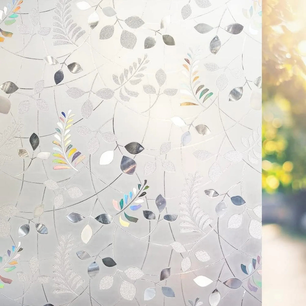 Film vitrail décoratif électrostatique, 21 motifs
