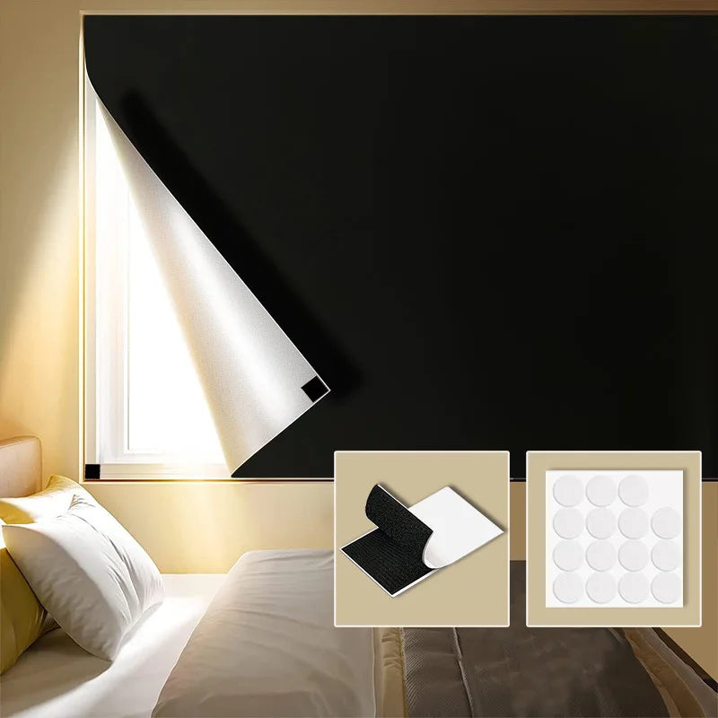 Rideau occultant portable 145 cm pour Velux et fenêtre