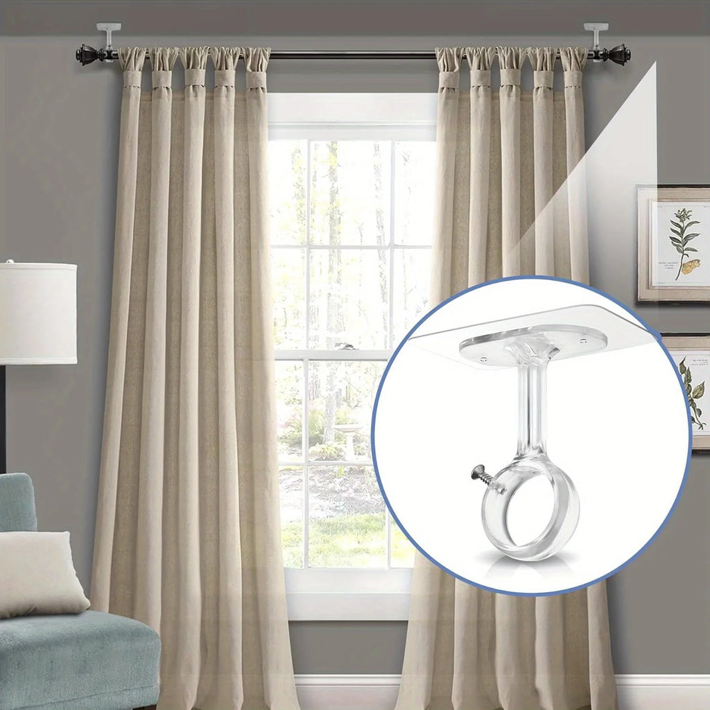 Supports de tringle plafond ou mur sans perçage