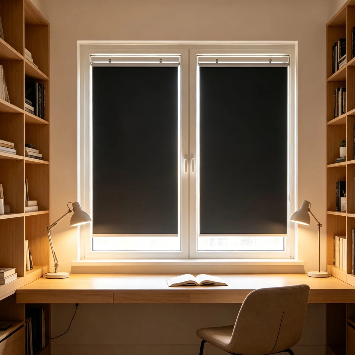 Store occultant à ventouses pour salle de bain, vue 3