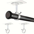Support de tringle au plafond adhésif, lot de 2 à 8