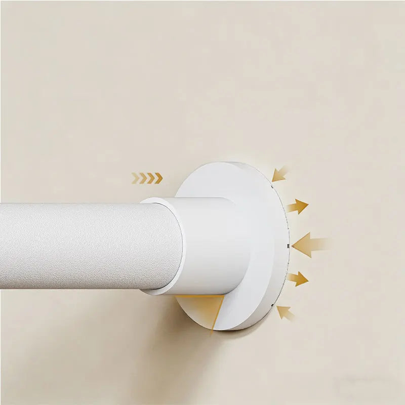 Tringle extensible inox, noire ou blanche, jusqu'à 260 cm