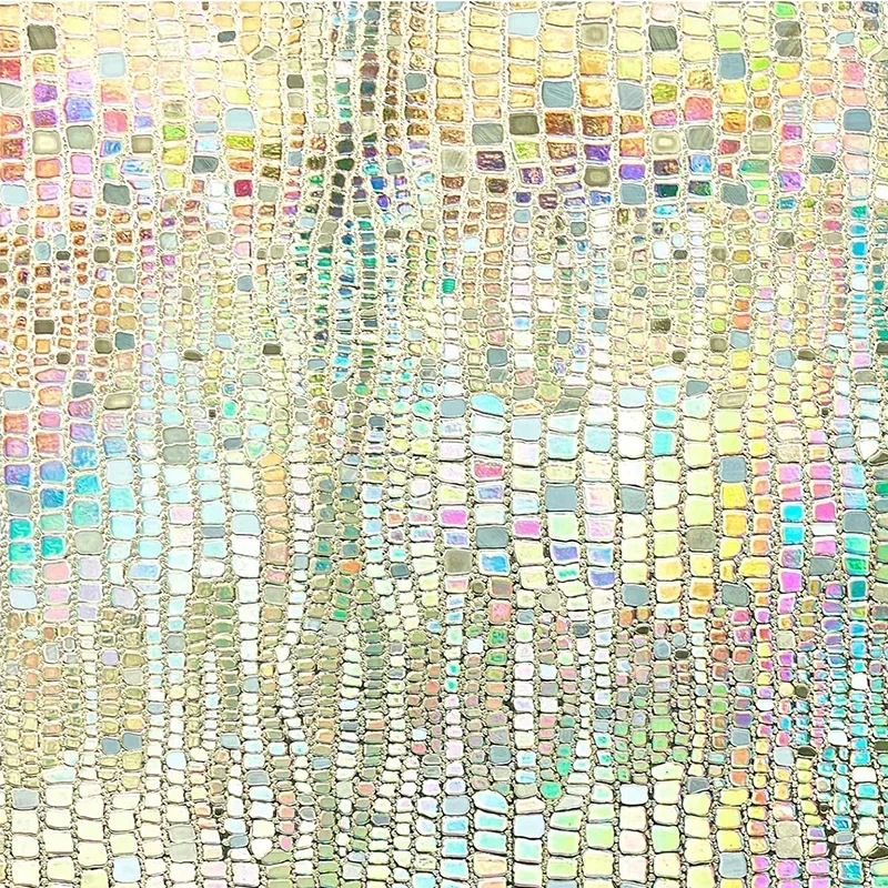 Film vitrail 3D arc-en-ciel, 6 motifs, jusqu'à 115 cm