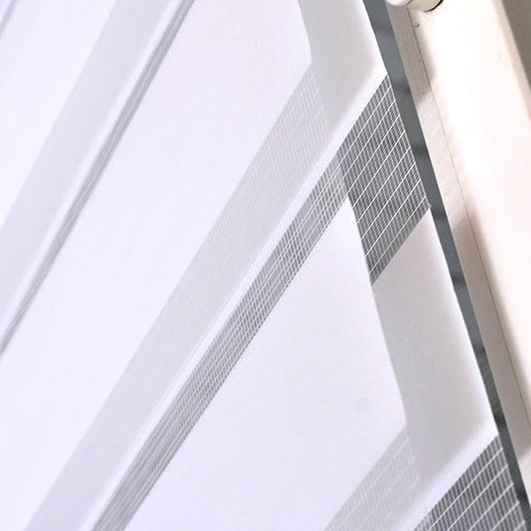 Store double rouleau blanc translucide, 18 tailles