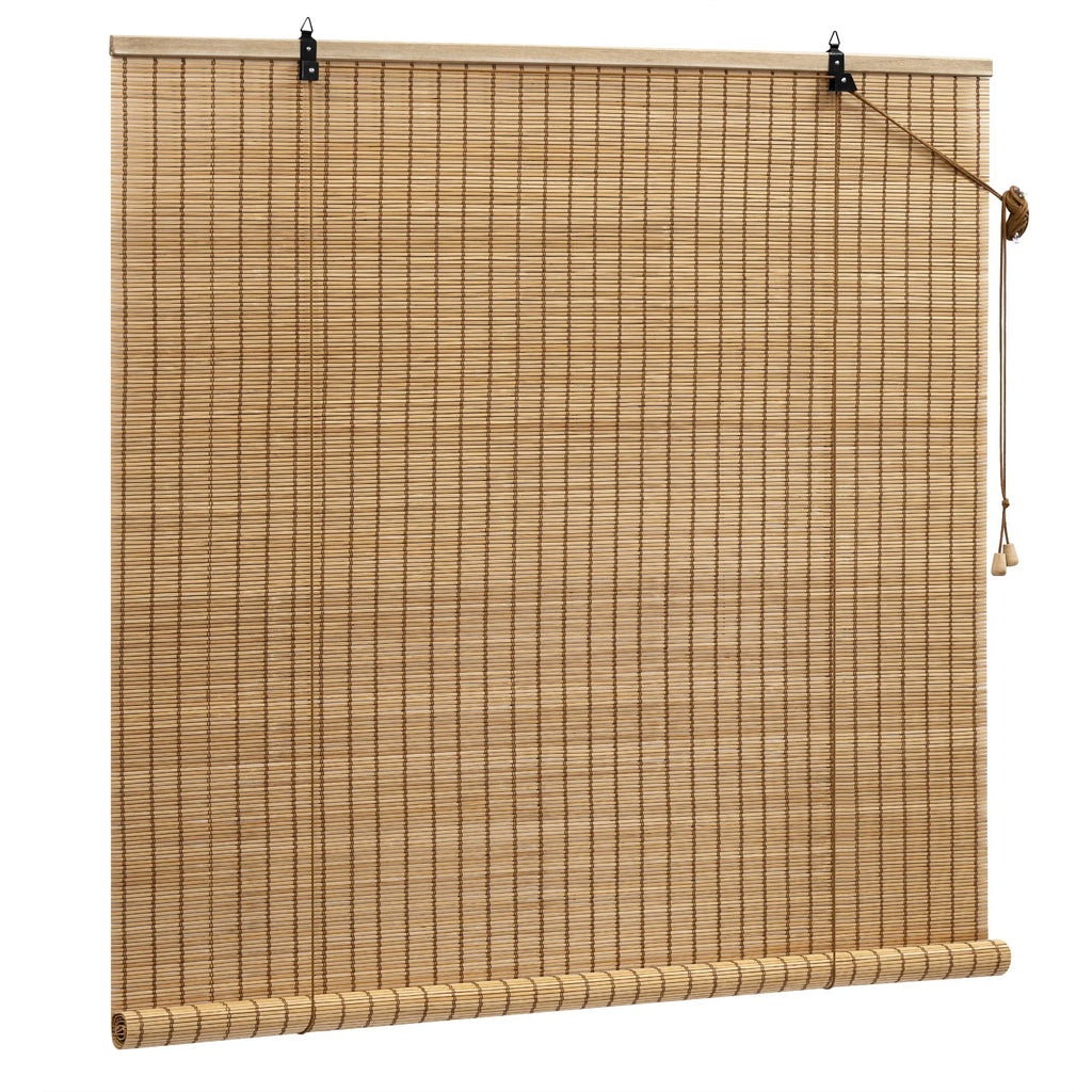 Store enrouleur en bambou naturel, 3 teintes