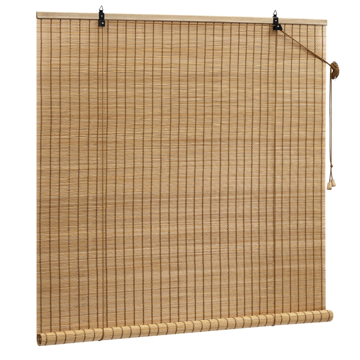Store enrouleur en bambou naturel, 3 teintes