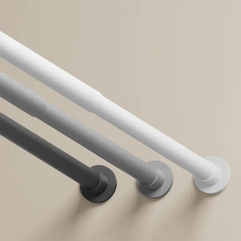 Tringle extensible inox, noire ou blanche, jusqu'à 260 cm