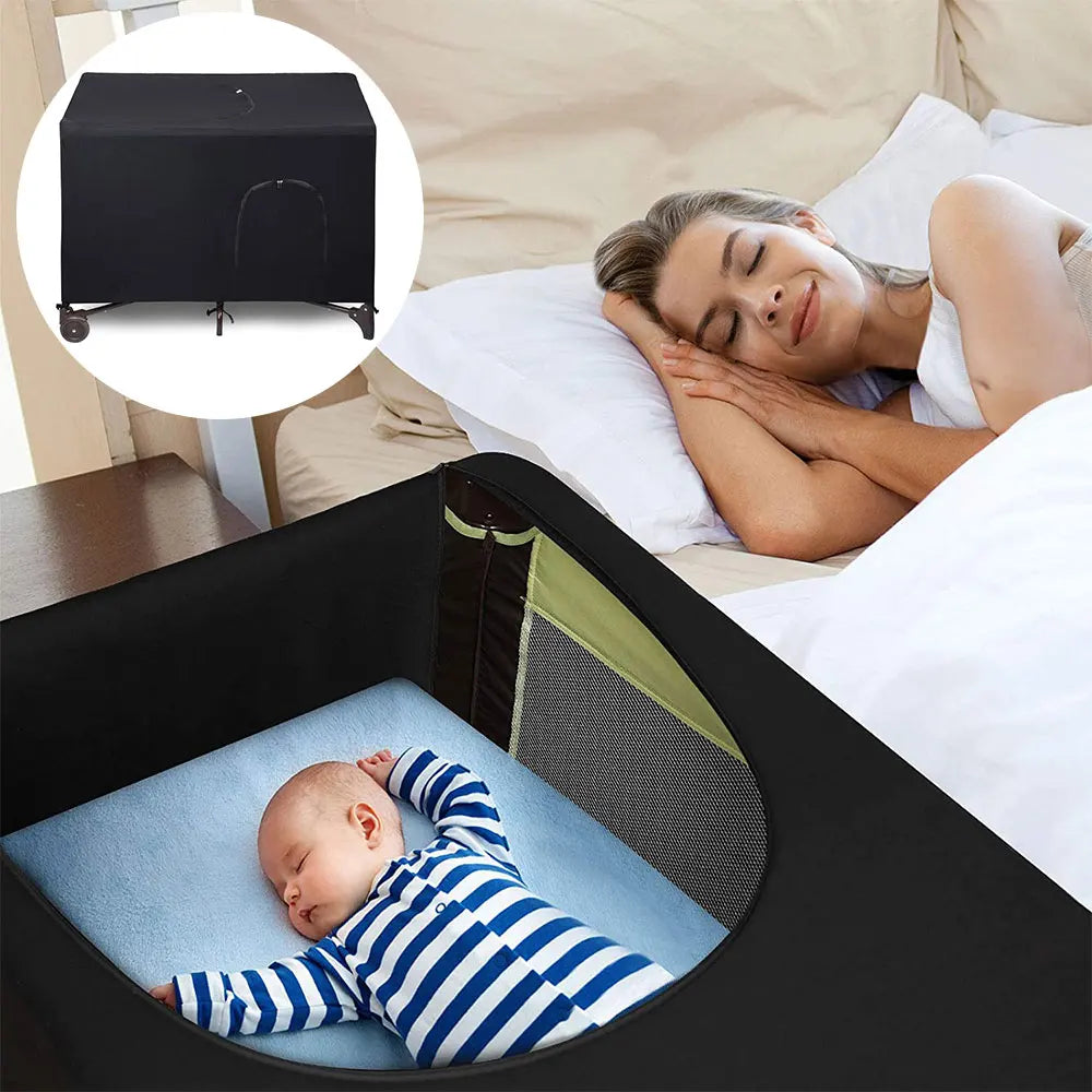 Tente occultante pour lit de bébé, respirante