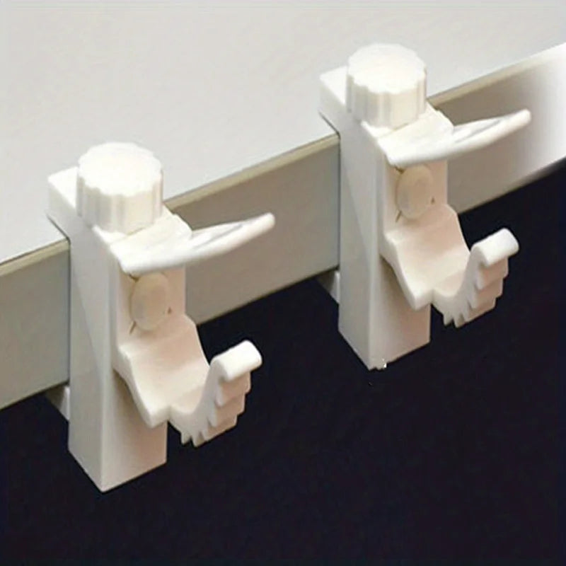 Supports de tringle à pince pour meuble et cadre, lot de 2