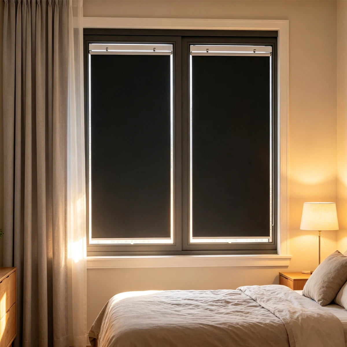 Store occultant à ventouses pour salle de bain, vue 2