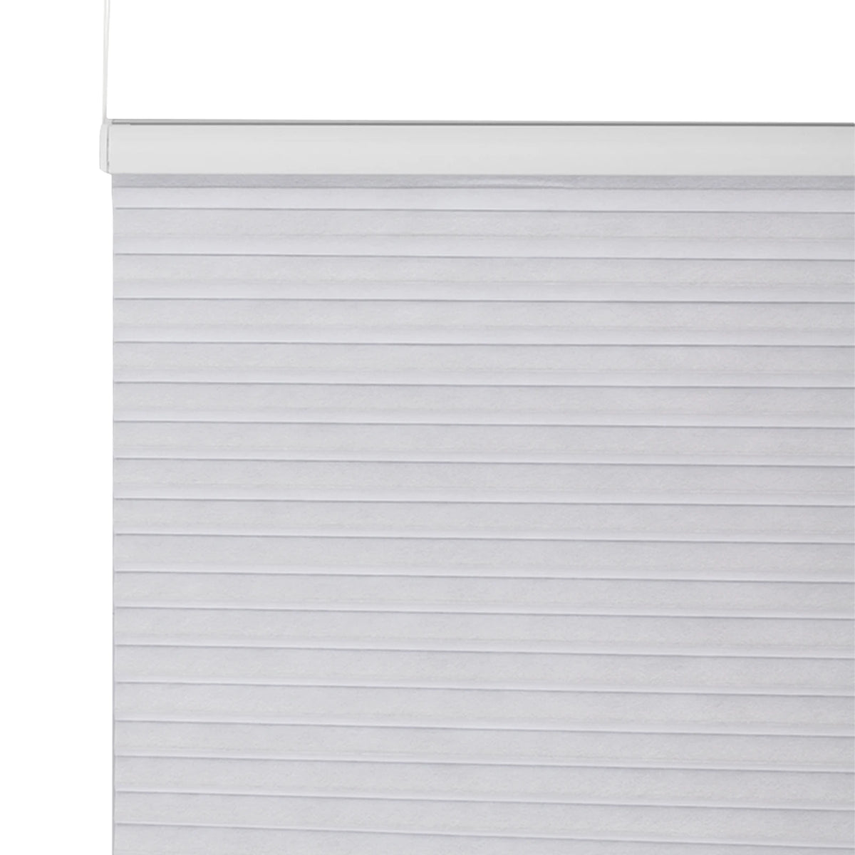 Store plissé double alvéolaire à pinces, blanc