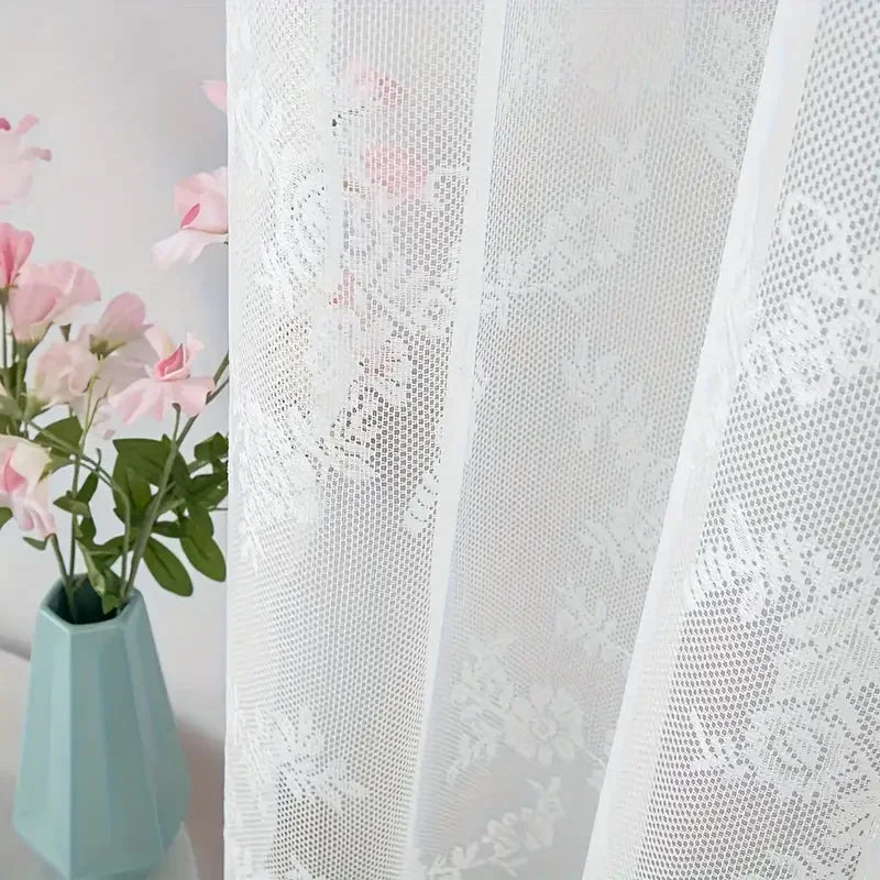 Voilage en dentelle florale vintage, 3 motifs