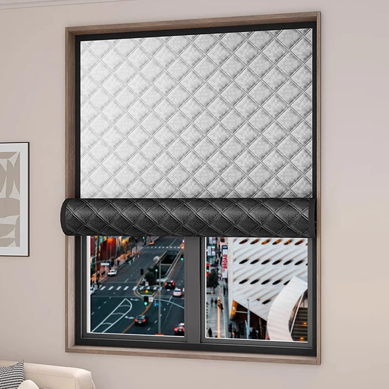 Rideau isolant matelassé pour fenêtre et porte