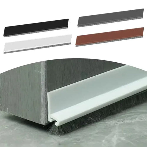 Bas de porte brosse adhésif coupe-vent