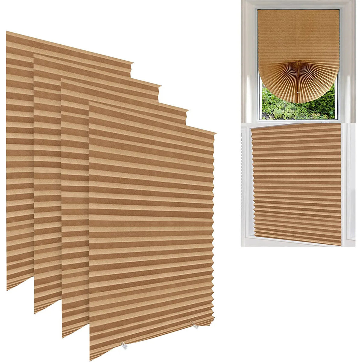 Store plissé papier sans fil, 10 coloris