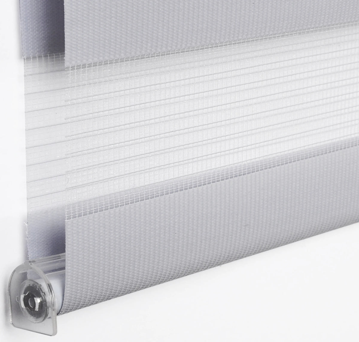 Store zébré double gris sans perçage, 16 tailles