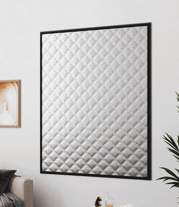 Rideau isolant matelassé pour fenêtre et porte