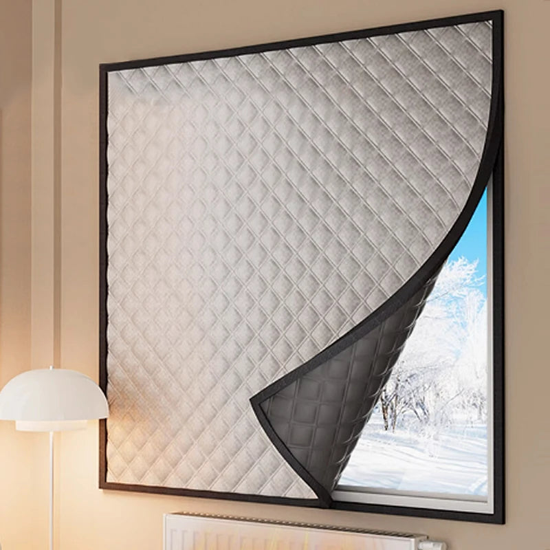 Rideau isolant matelassé pour fenêtre et porte