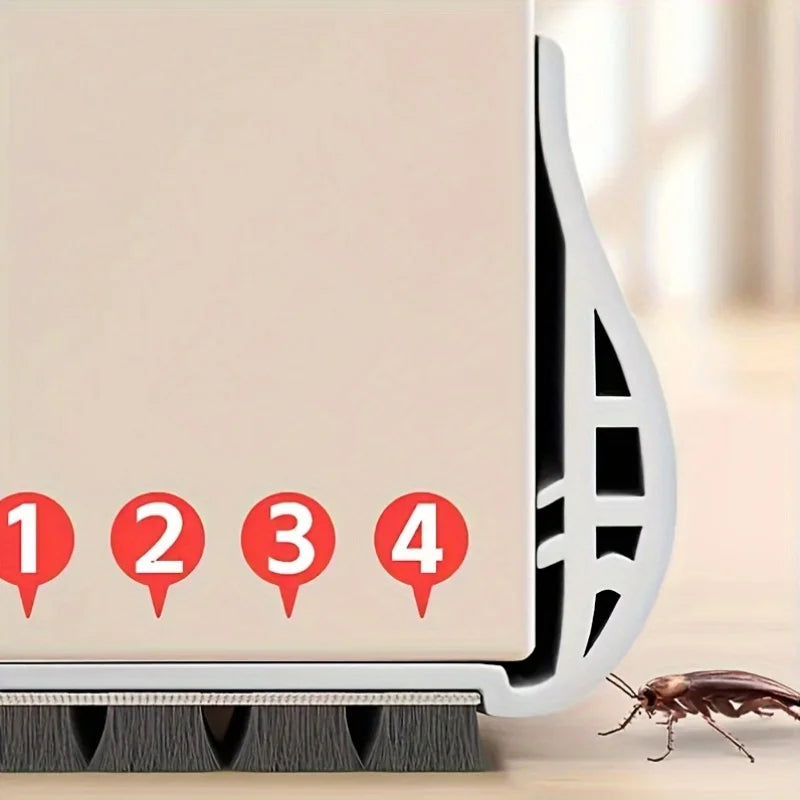Bas de porte clipsable réglable, sans colle
