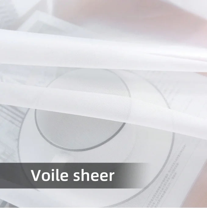 Voilage blanc grande largeur, jusqu'à 500 cm