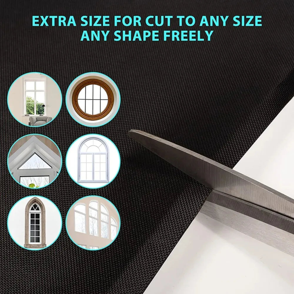 Kit rideau occultant portable avec sac, 145 cm