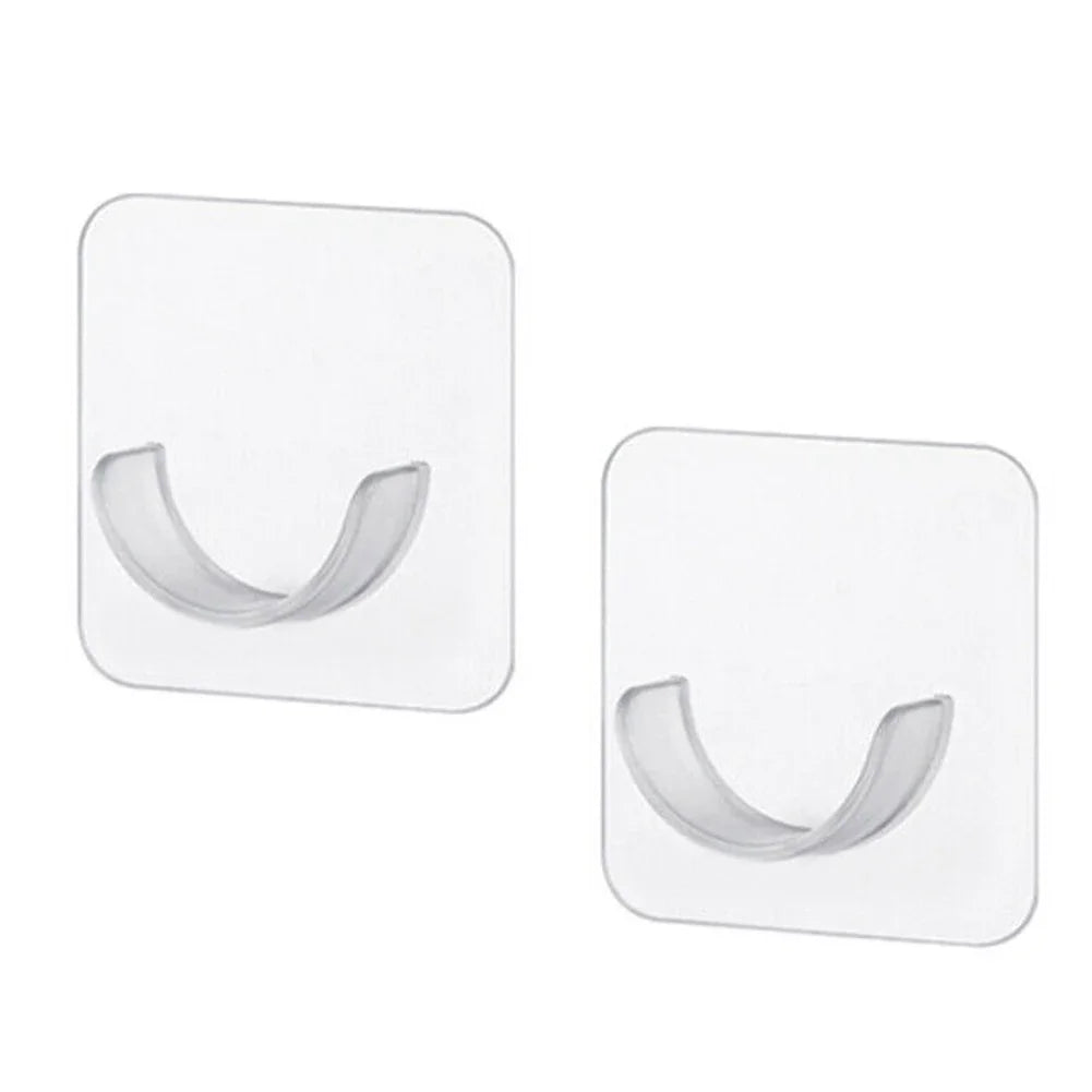 Supports de tringle demi-lune adhésifs, lot de 2 à 8