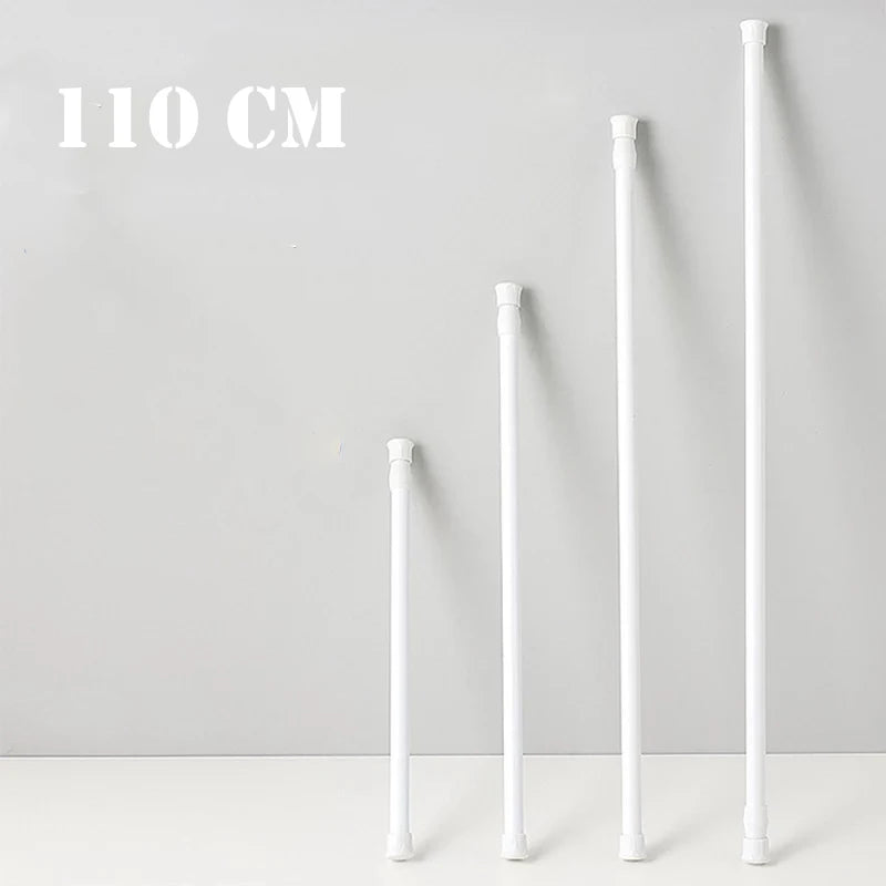 Tringle extensible blanche, 30 à 110 cm
