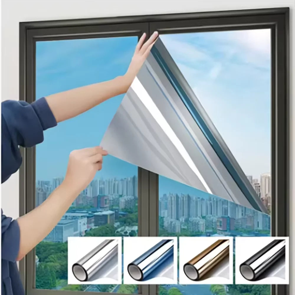 Film miroir pour vitrage de balcon, 7 coloris