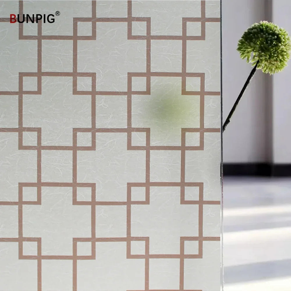 Film dépoli à motifs, 17 décors électrostatiques