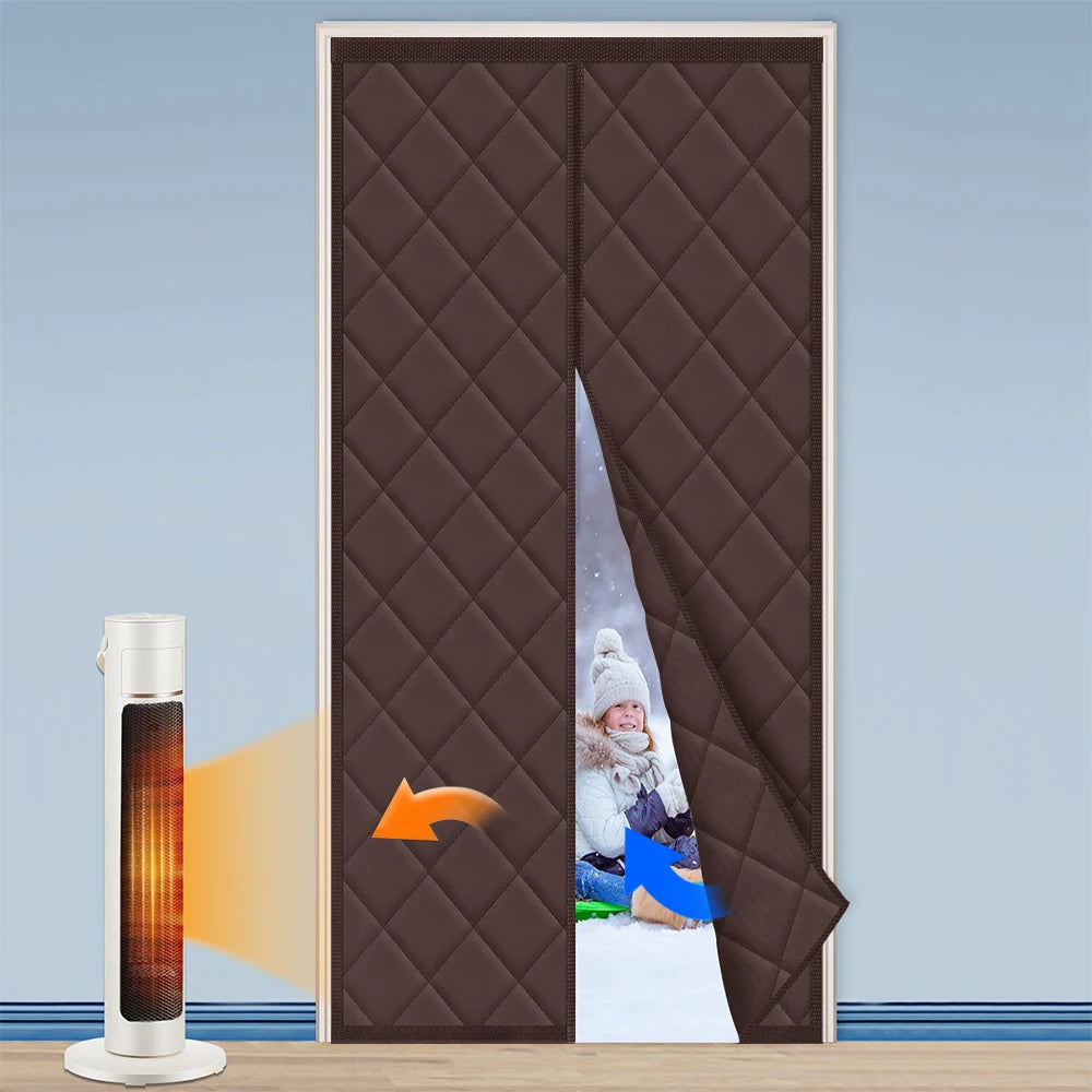 Rideau thermique porte d'entrée matelassé magnétique, vue 21