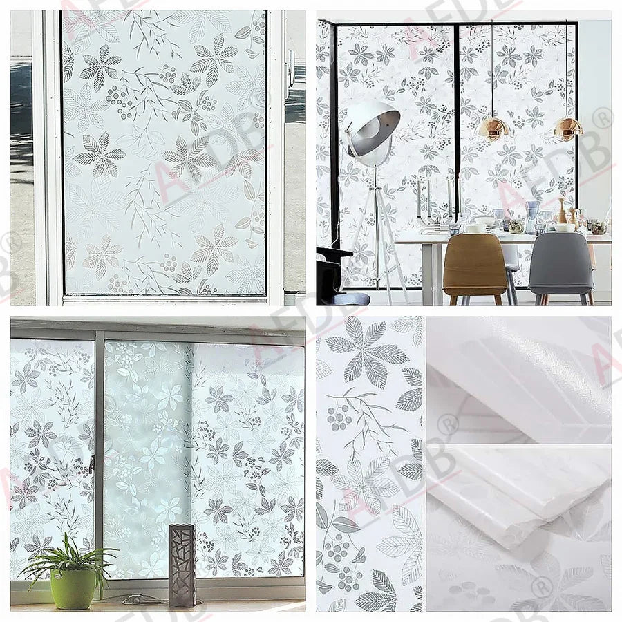 Film dépoli à motifs, 17 décors électrostatiques
